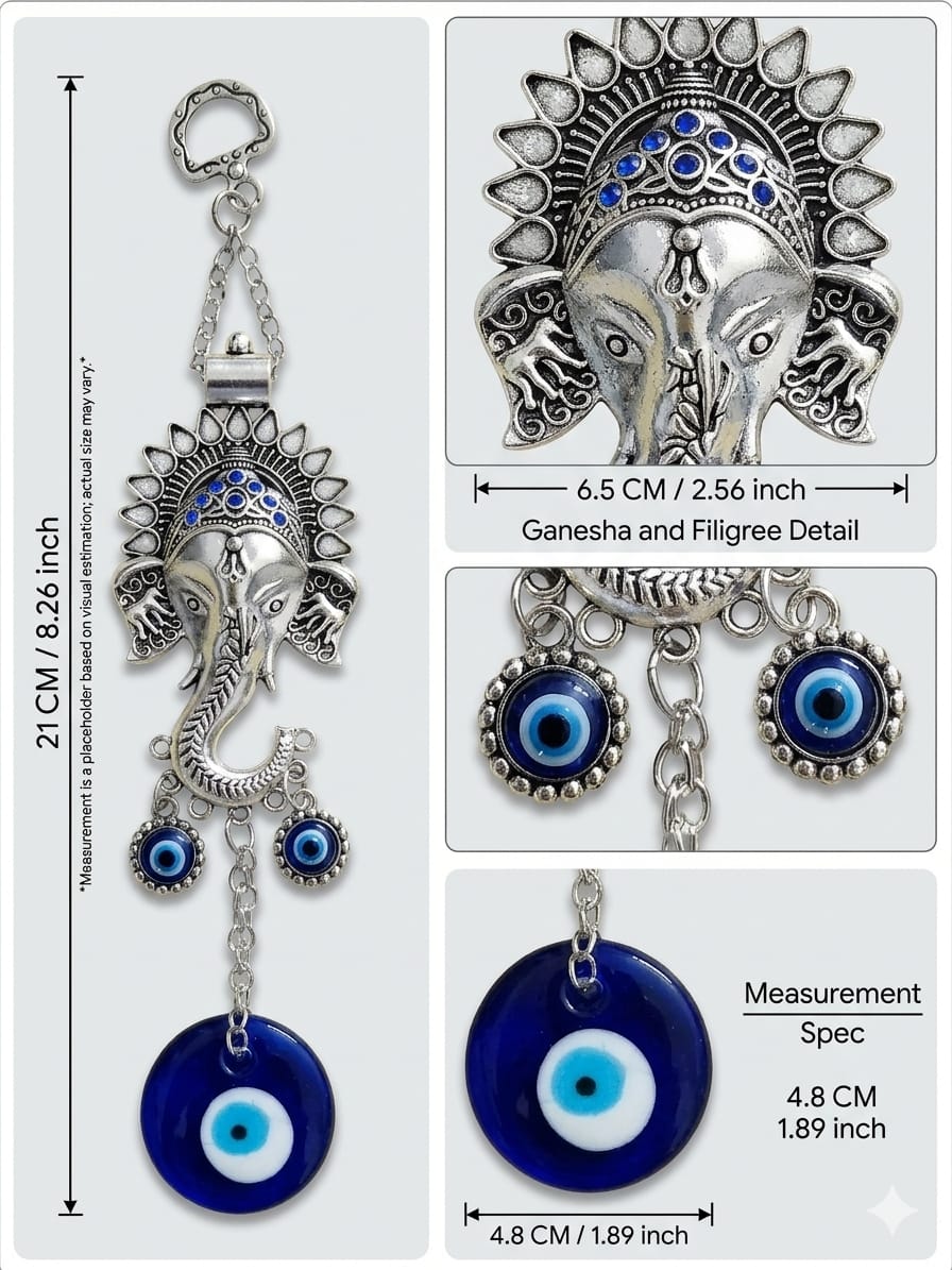 Ganesha Face Evil Eye Hanging