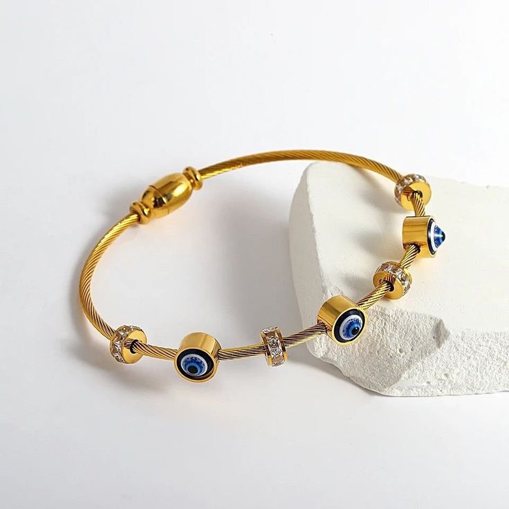 Evil Eye Adjustable Bracelet for Women & Girls
