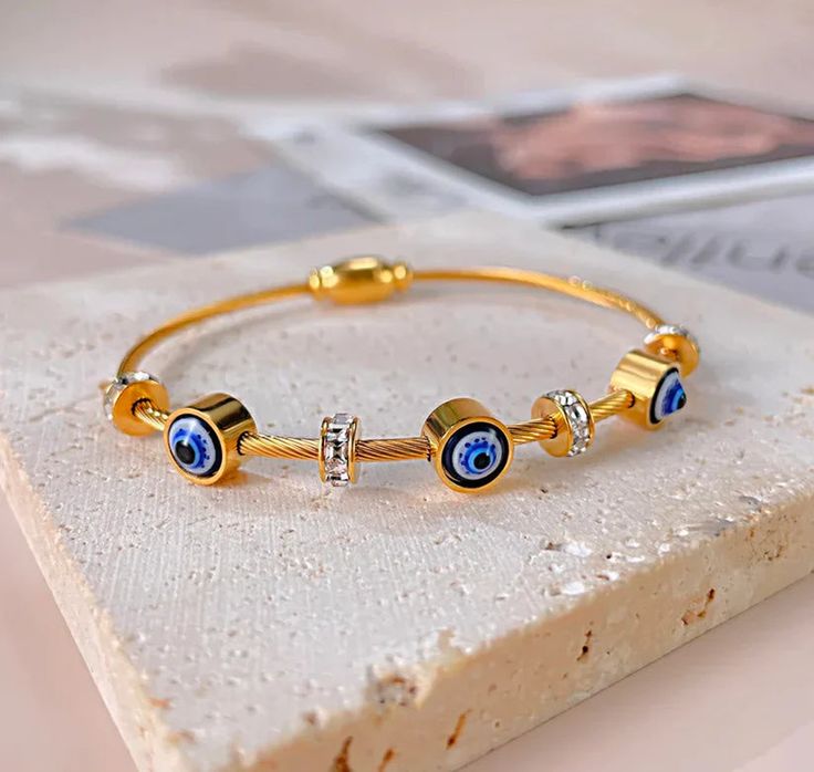 Evil Eye Adjustable Bracelet for Women & Girls